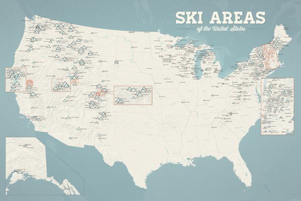 ‘Best Maps Ever’ Is a Guiding Light to North America’s Ski Resorts